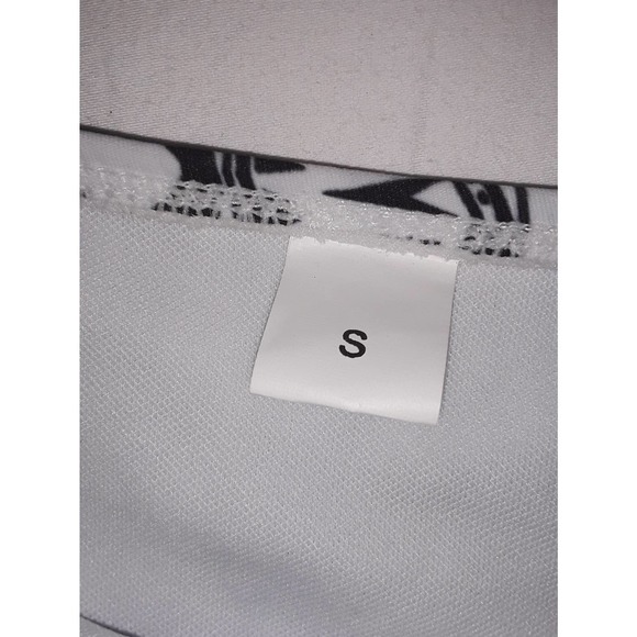 NIP Bikini Sz S Aztec Print Black & White 2 Piece Swimsuit Padded Top - Picture 6 of 6